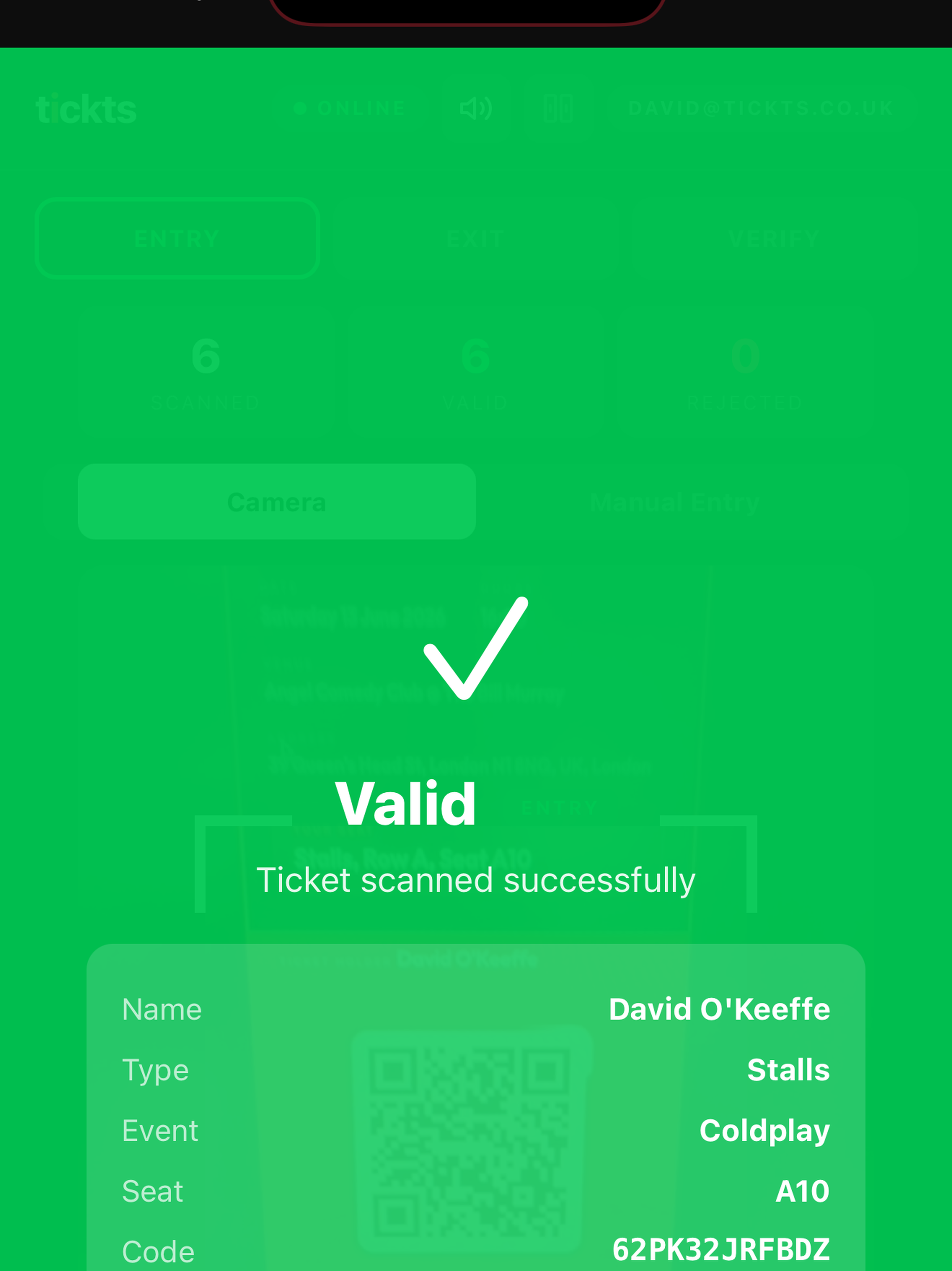 Tickts Scanner screenshot 6