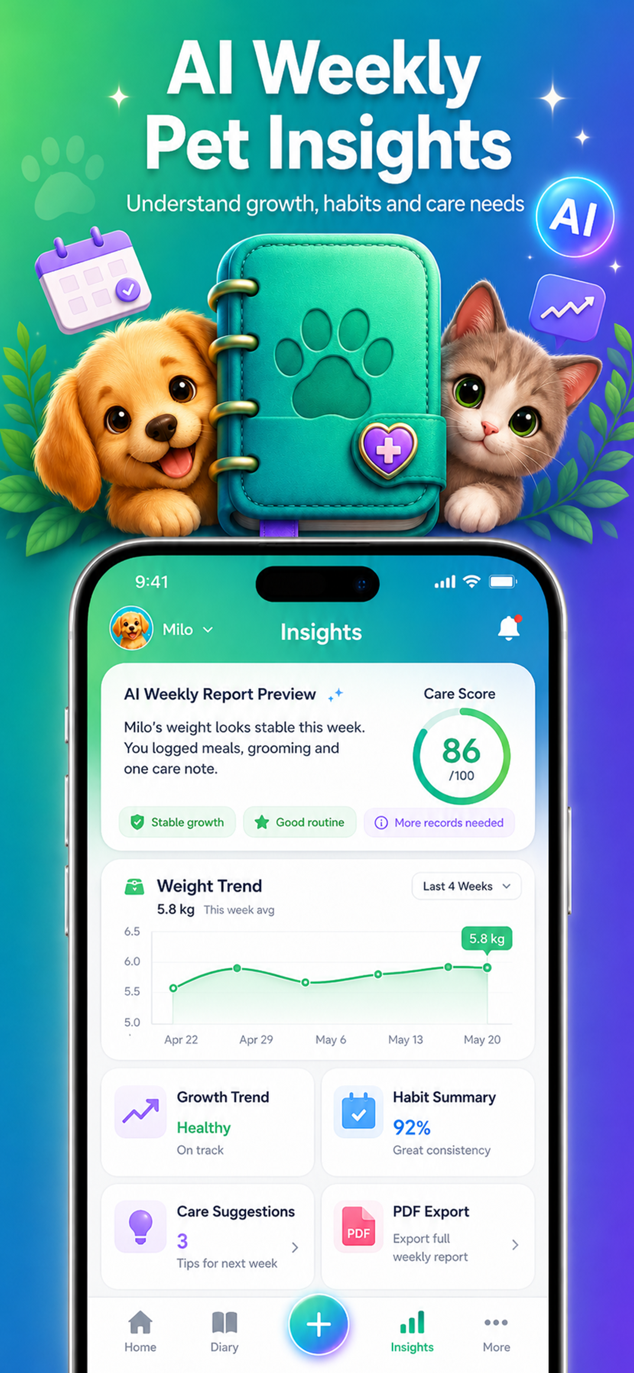 Pet Diary AI screenshot 3