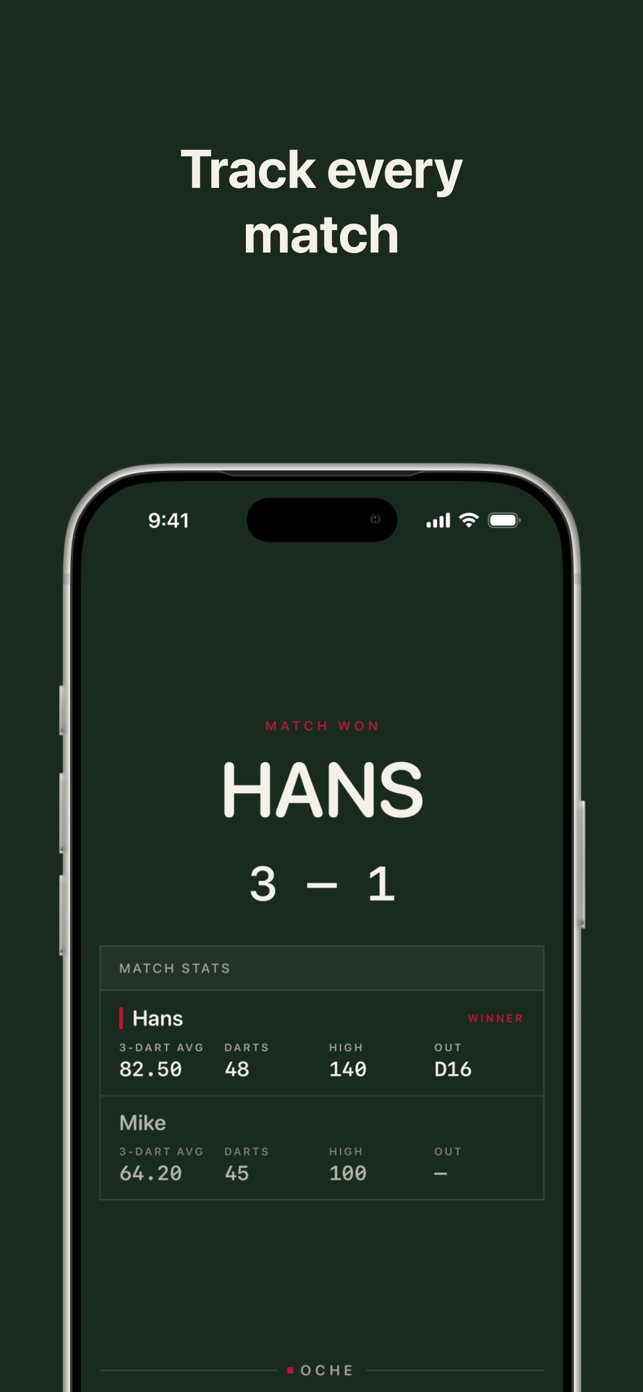 Oche: Darts Scorekeeper