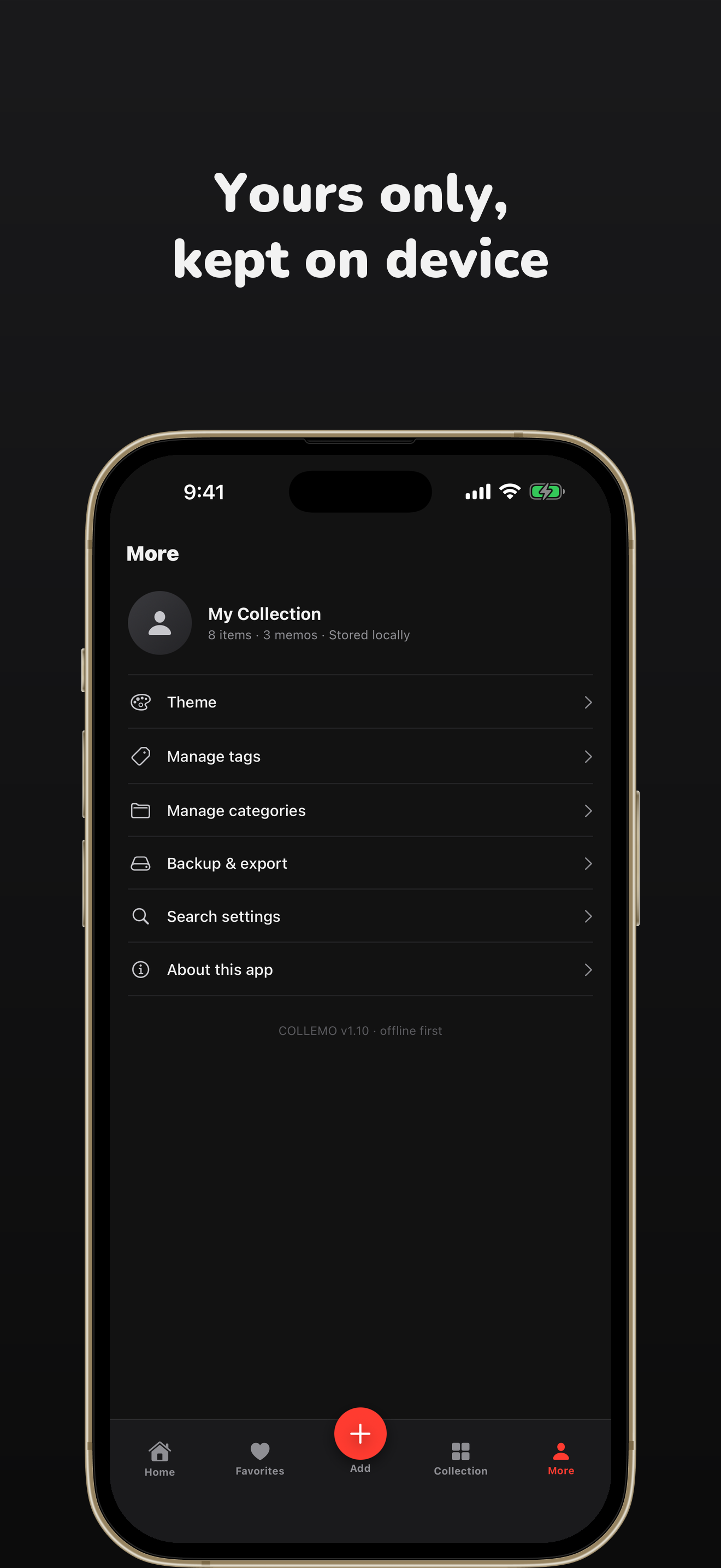 COLLEMO - Collection Log screenshot 5