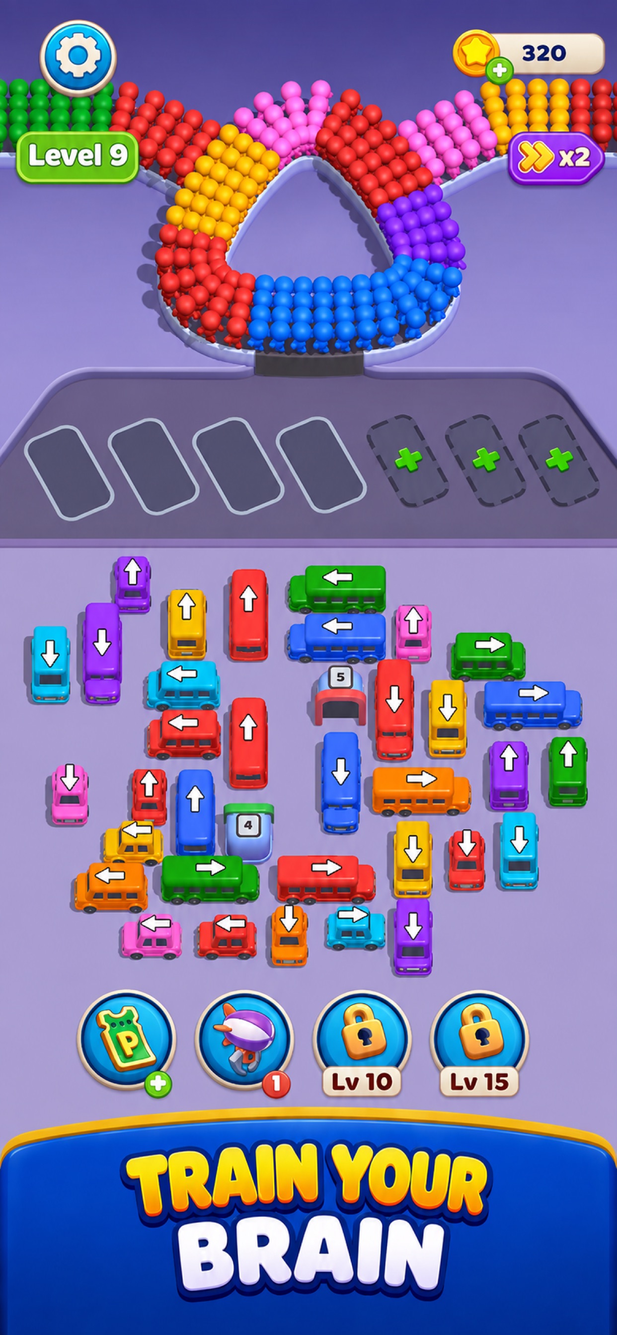Screenshot 2 of Bus Pick Up Jam-Color Puzzle