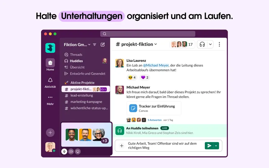 Screenshot von Slack For Desktop auf dem iPhone 6