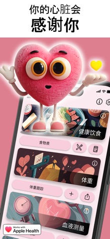 胆固醇、血压 & 饮食: Heartie screenshot