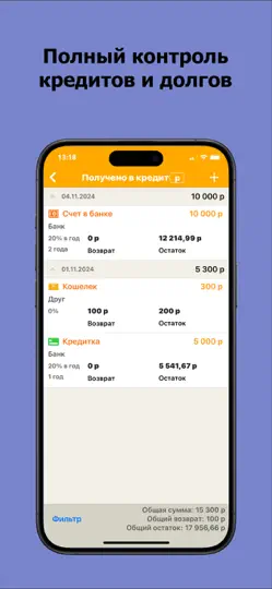 Скриншот Домашняя Бухгалтерия. Финансы на iPhone 5