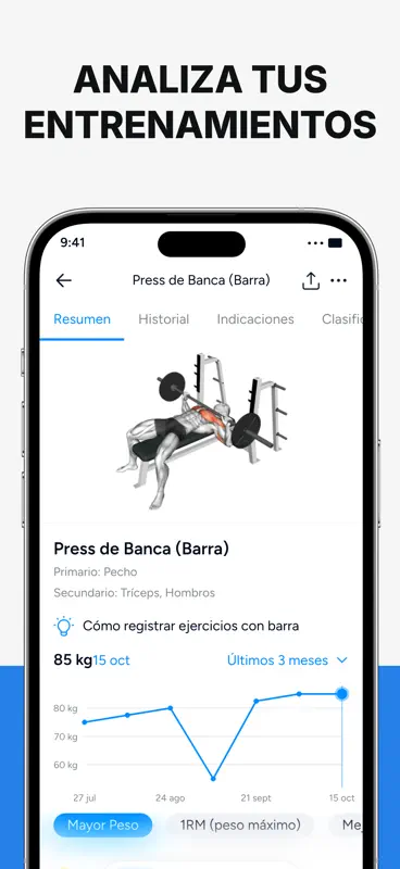 Hevy Rutinas Gym Entrenamiento screenshot 3 of 6