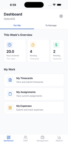 opteraOS Mobile App Screenshot 1 of 4