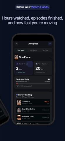 Grand Log - Anime Tracker iPhone screenshot