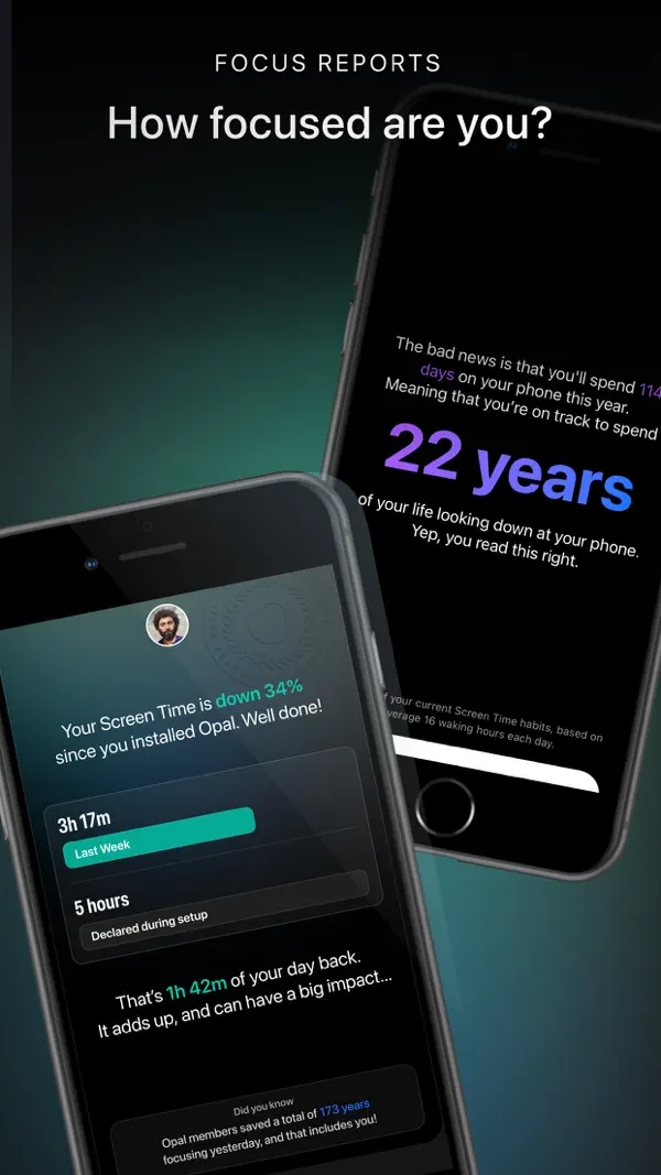 Opal: Wenig Bildschirmzeit iPhone App Screenshot 3 – Produktivität