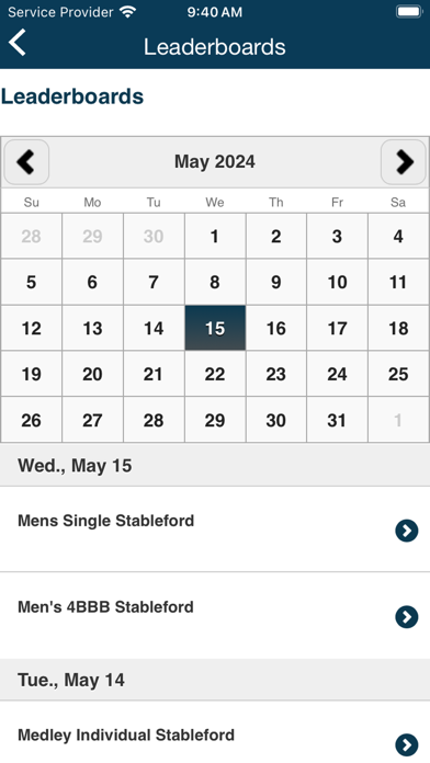 Mona Vale Golf Club App Screenshot