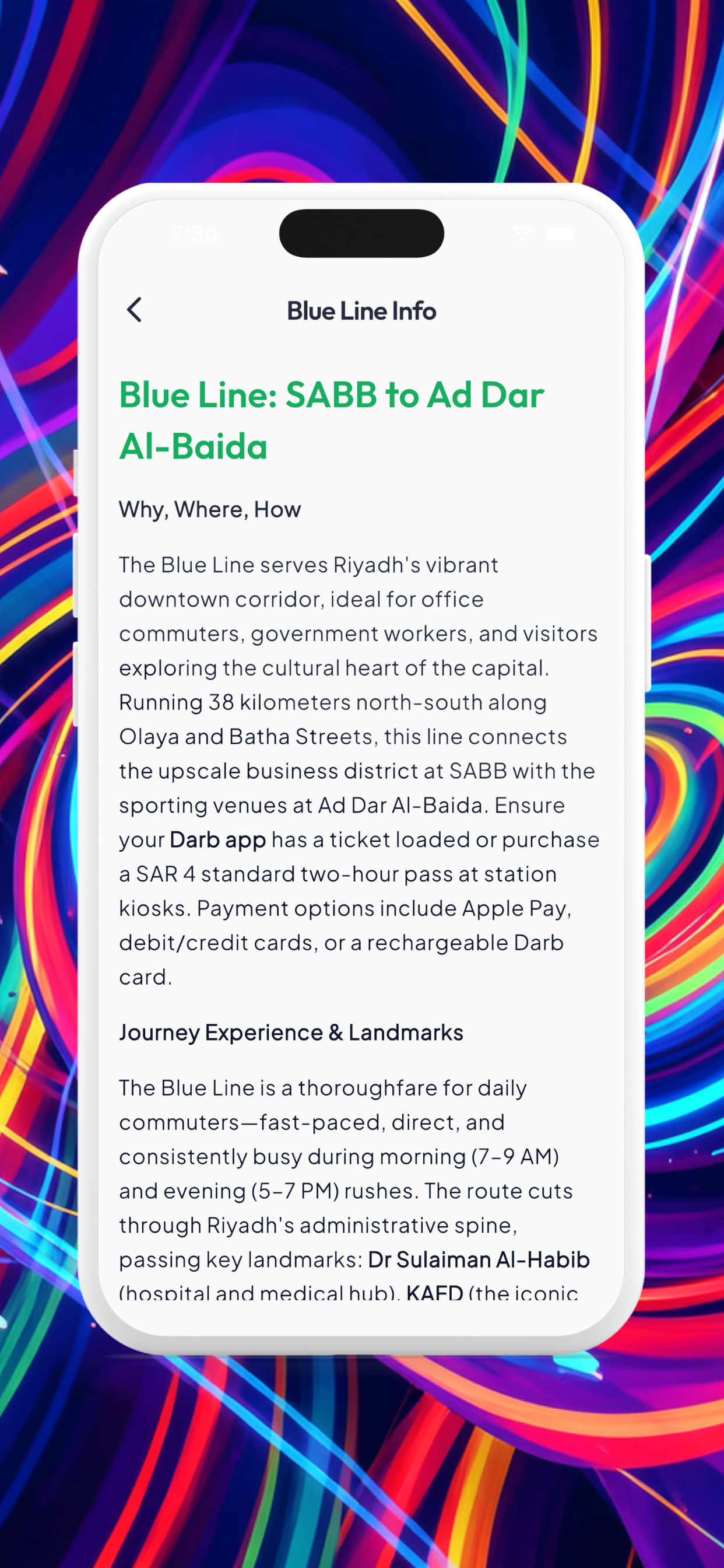 Riyadh Metro Route & Guide screenshot 3