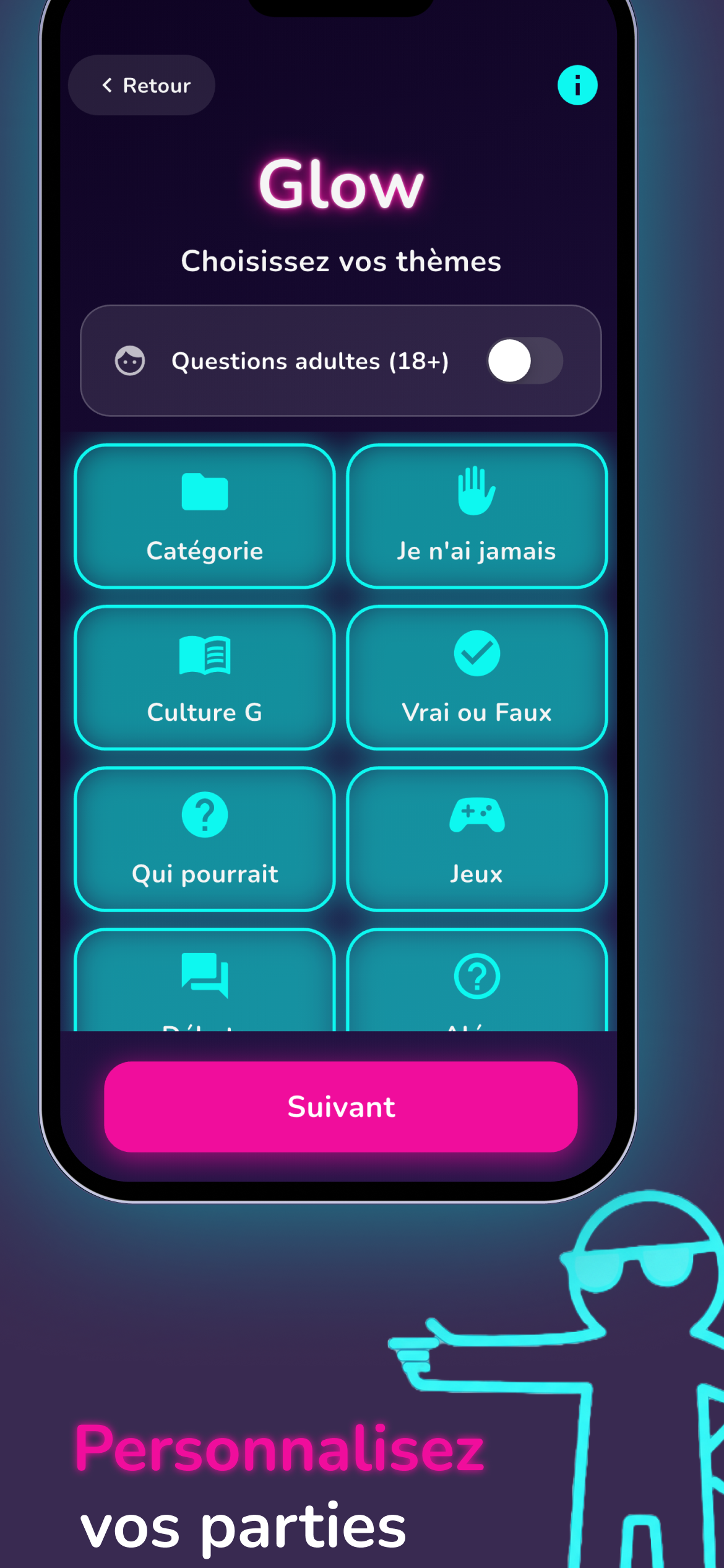 Glow - Le jeu ultime de soirée screenshot 3