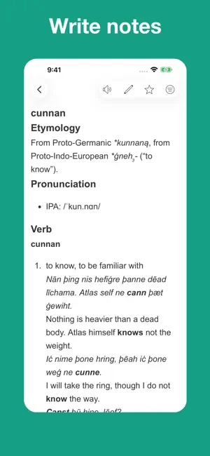 Old English Etymology screenshot 4