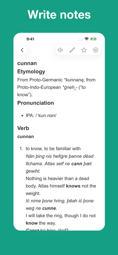 Old English Etymology screenshot 4
