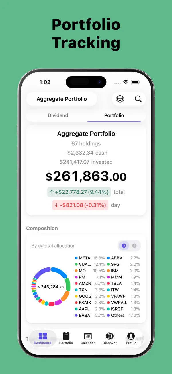 Screenshot #2 pour Dividend Tracker - DivTracker