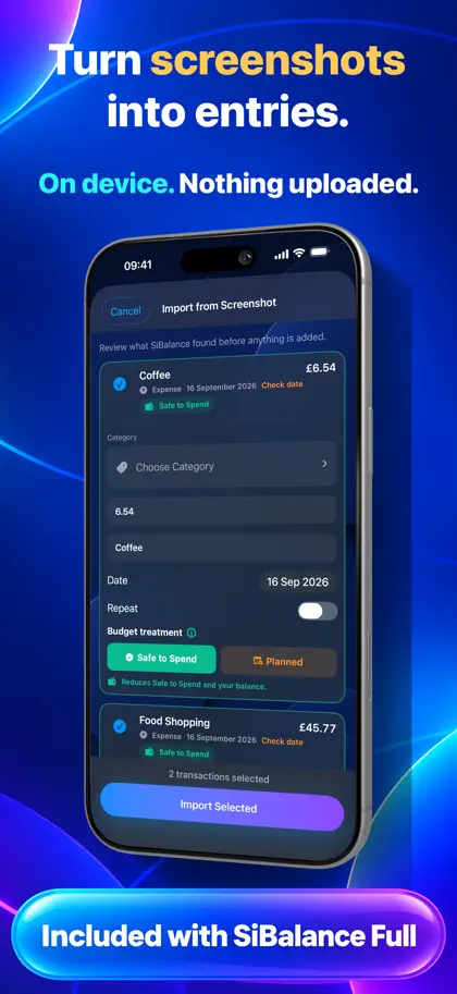 Screenshot 5 von 6 zu SiBalance: Budget Planner