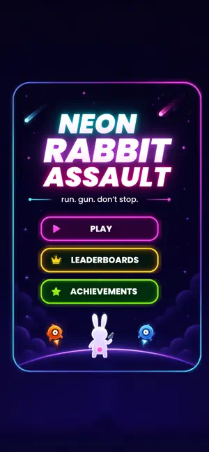 Neon Rabbit Assault screenshot 1