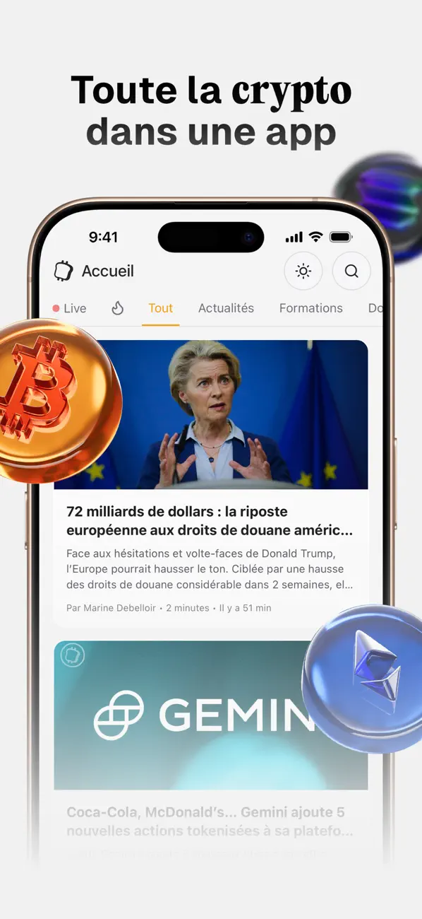 Screenshot #1 pour Cryptoast - Actu Crypto