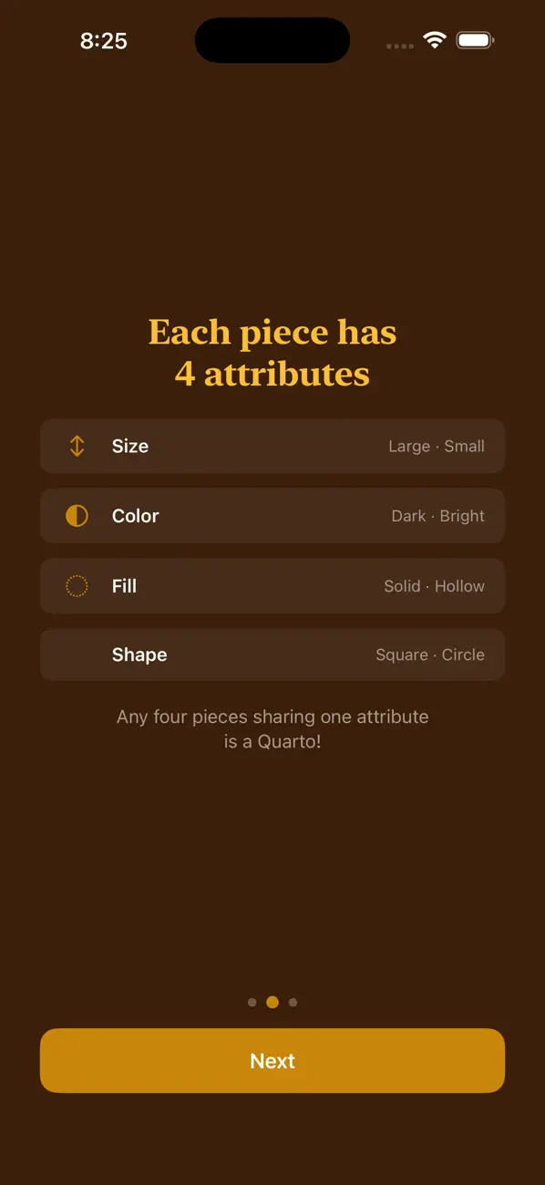 Screenshot #2 pour Quarto- The Game of Fours