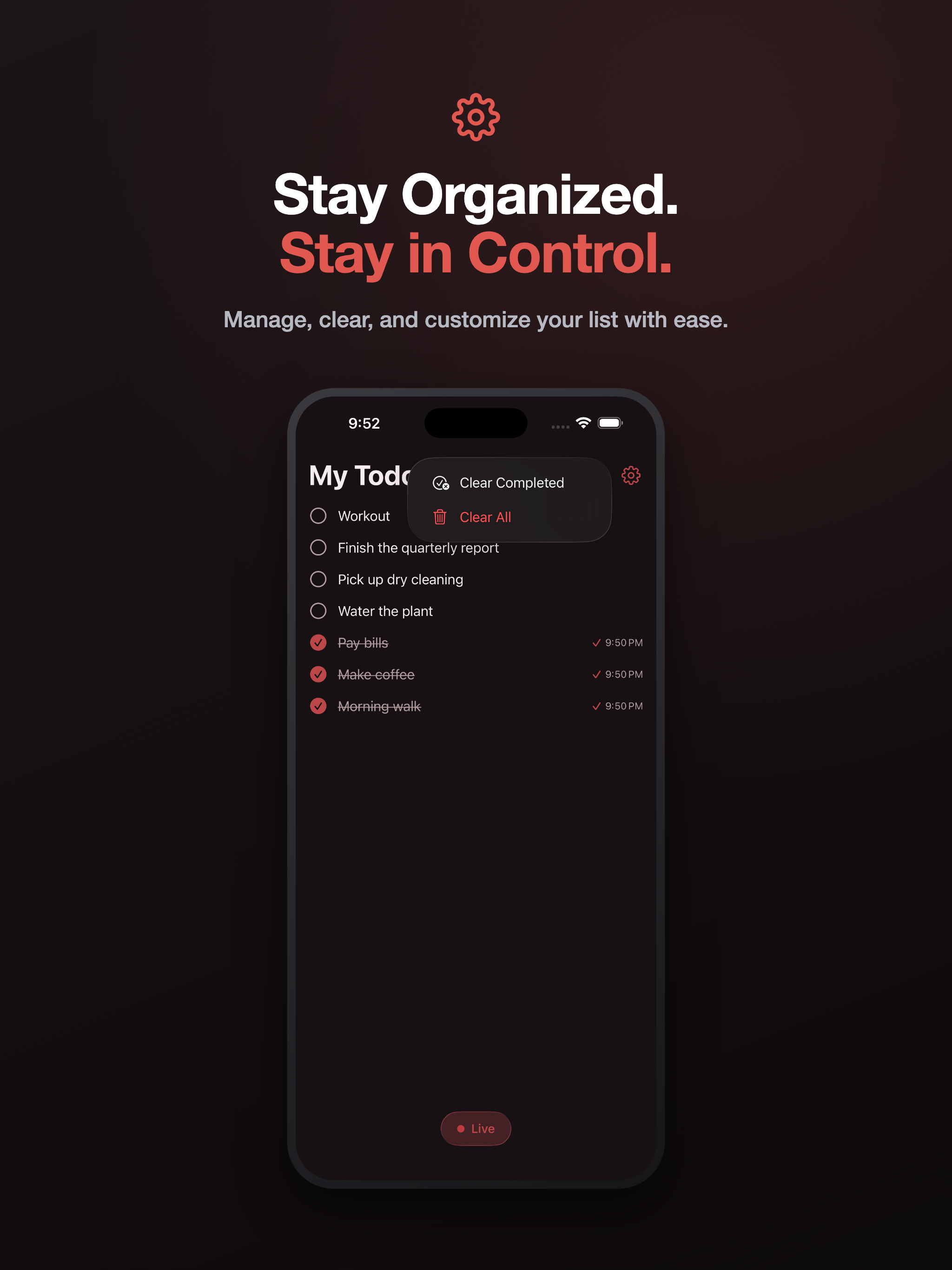 1List: Simple Todo List