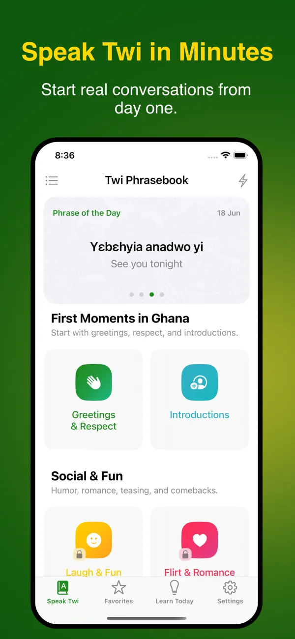 Screenshot #1 pour Nkyea Twi Phrasebook