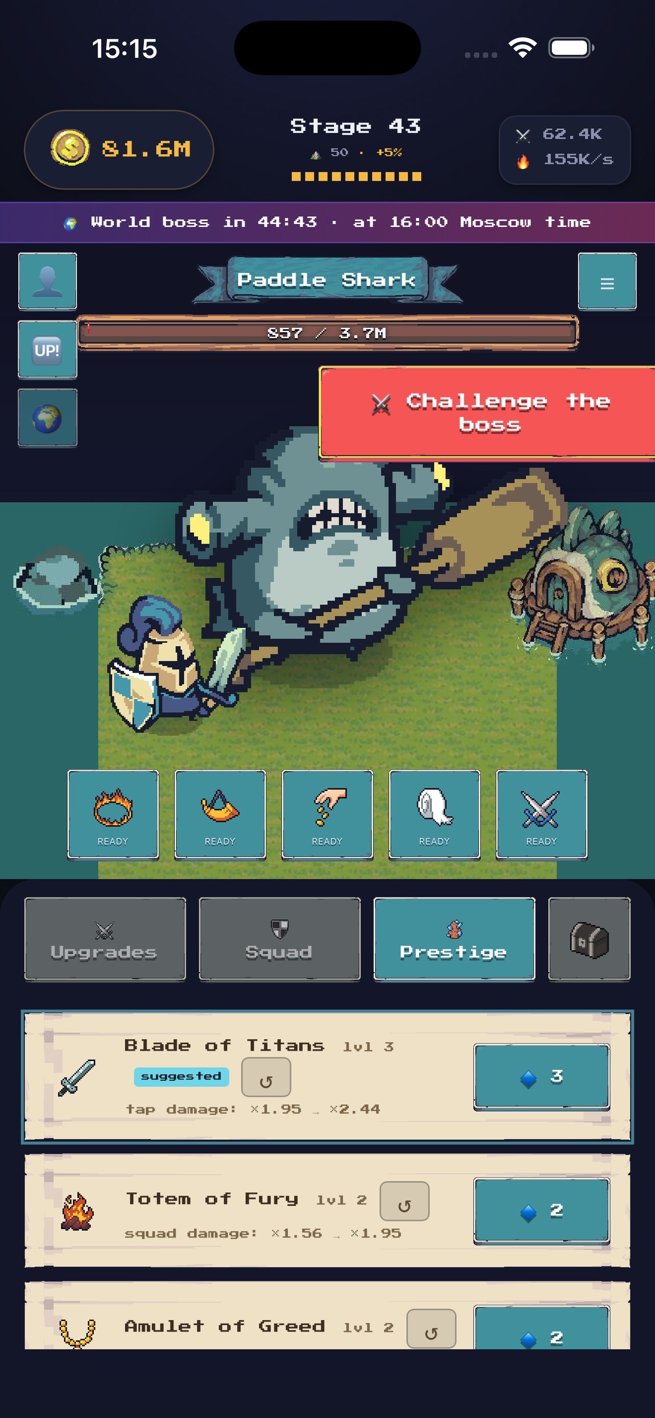 Screenshot 4 of Tap Legends: Idle Heroes