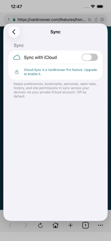 VanBrowser: Private Browser Screenshot 10 of 10