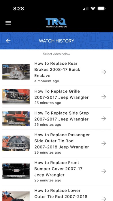 TRQ Auto Parts Screenshot