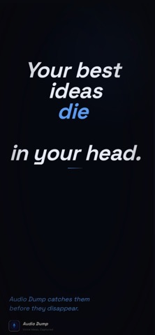 Audio Dump - Brain Dump Ideas Screenshot 2 of 10
