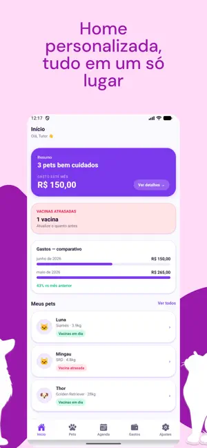 Patinhas APP - Controle de Pet screenshot 2