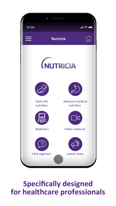 Screenshot #1 pour Nutricia for professionals