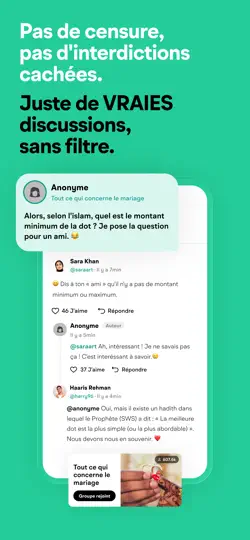 Capture d'écran de Le Réseau Pour Musulmans sur iPhone 2