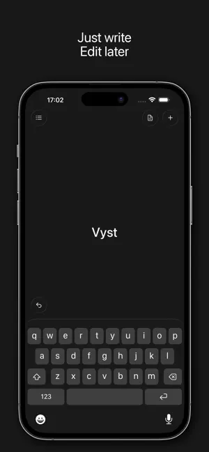 Vyst: Write without editing screenshot 1