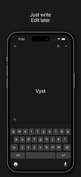 Vyst: Write without editing Screenshot 1 of 5
