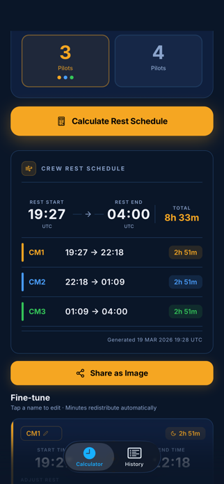 Crew Rest Pro Screenshot 2 of 4