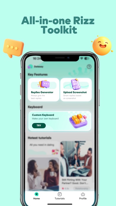 SynthTalk-Rizz AI assistant iPhone screenshot 4 - Lifestyle app