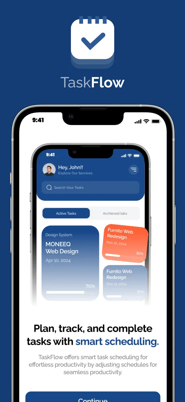 #1. School TaskFlow - Task manager (iOS) โดย: Blue and Gold Healthcare Inc