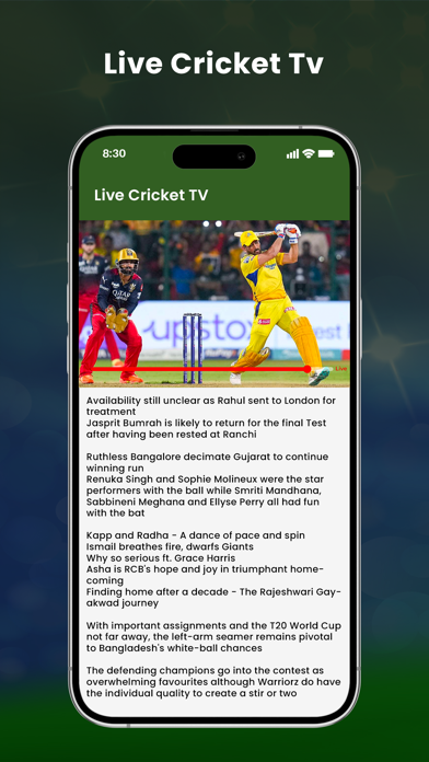 Live Cricket TV - Live Score Screenshot