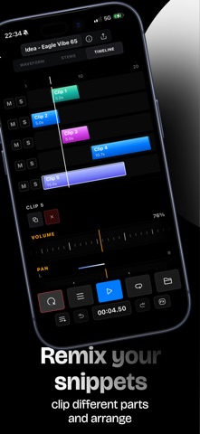 SnippetLoop - audio editor iPhone screenshot