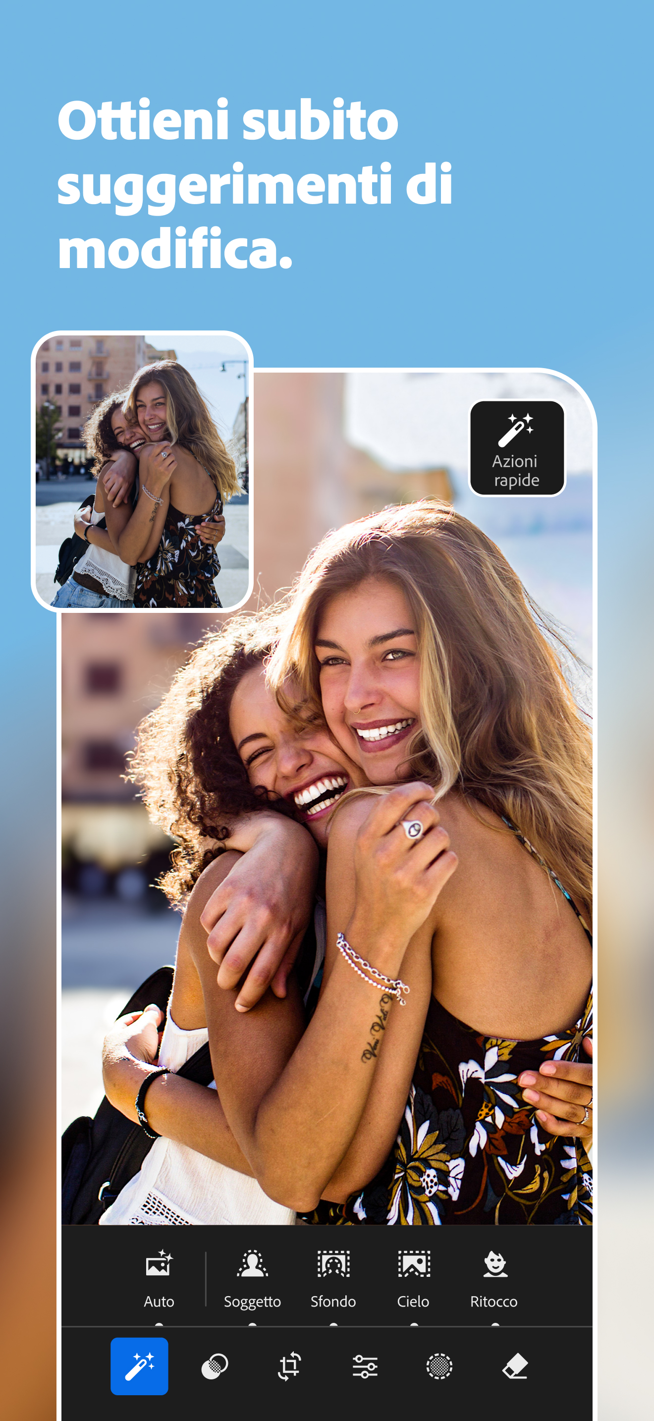Lightroom editor foto ritocco