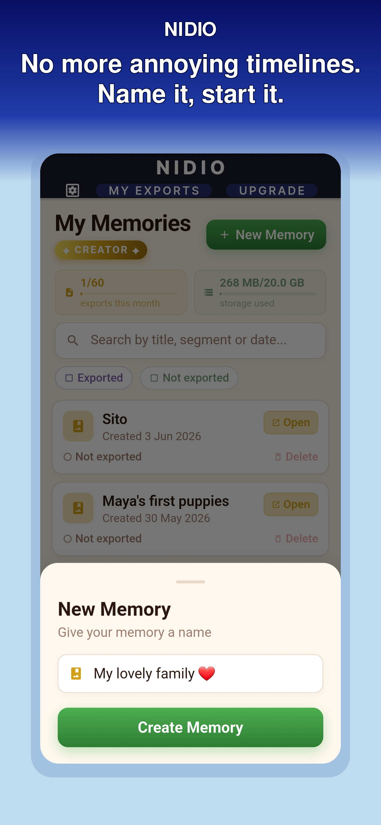 NIDIO Video Maker Memories screenshot 2