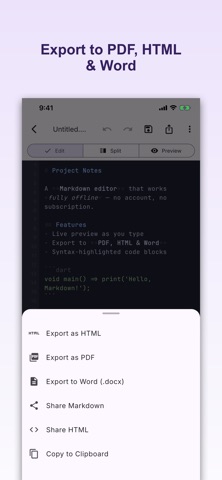 Markdown Editor and MD Viewer Screenshot 3 of 6