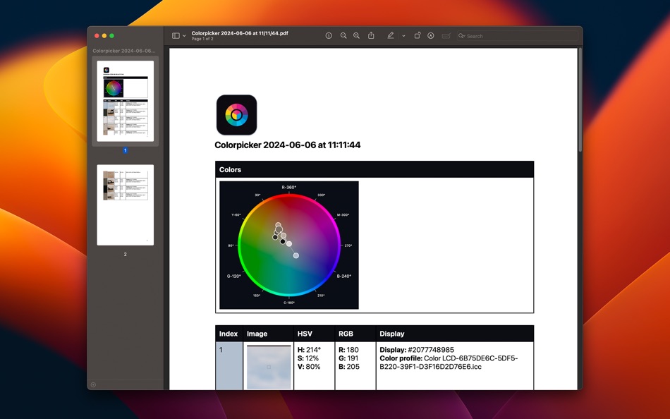 #3. Color Picker: Stay in harmony (macOS) Podle: Mikael Sundell