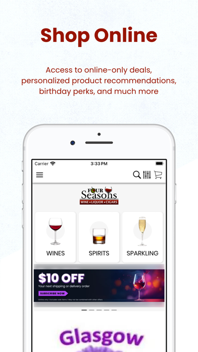 Four Seasons Wines & Liquors Screenshot