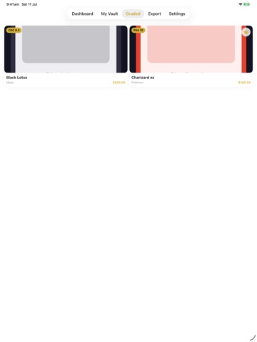 CardLocker iPad screenshot