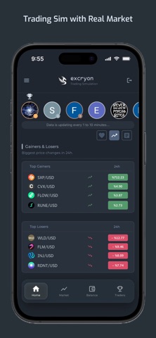 Excryon : Be a Crypto Trader screenshot