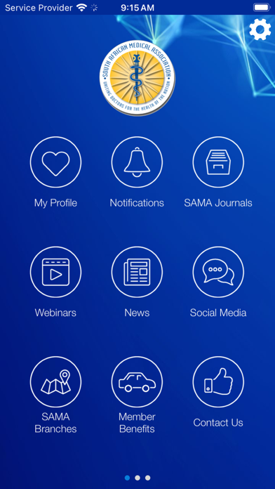 SA Medical Association Screenshot