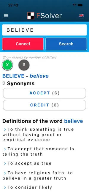 FSolver Crossword Solutions screenshot 3