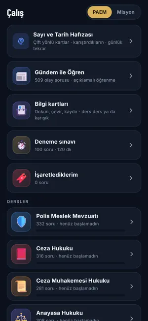 Rütbe: PAEM & Misyon Hazırlık screenshot 2