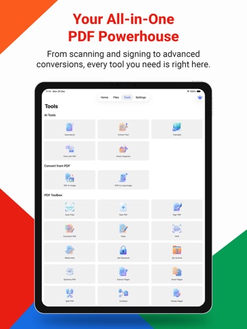 PDF AI: Reader & Scanner iPad screenshot