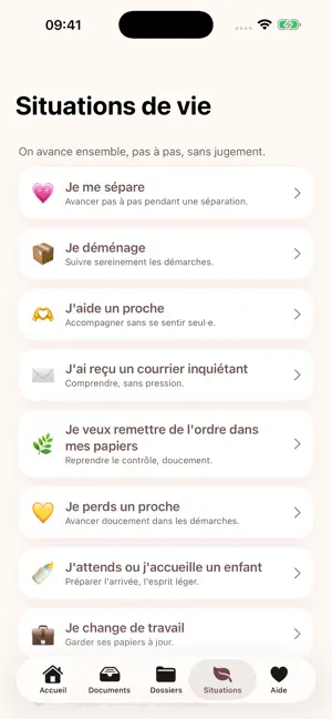 Papiers de vie screenshot 2